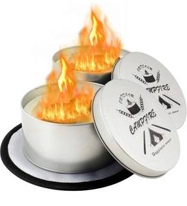 lot 38367 image: Portable Campfire (2 Pc), Compact and Lightweight Portable Mini Fire Pit, 3-5 Hours of Burn Time