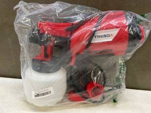 lot 38371 image: TRESDA Paint Sprayer for Home Interior and Exterior, High Power HVLP Electric Spray Gun with 3 Nozzles & 3 Patterns