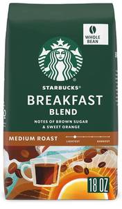 lot 38373 image: STARBUCKS� Breakfast Blend - Whole Bean Coffee 18oz