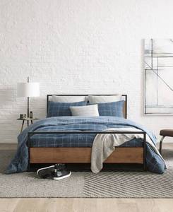 lot 42121 image: Kenneth Cole New York Holden Grid King Comforter Set Bedding