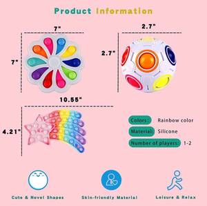 lot 42140 image: Pop Toys Pack. Pop Packs Box Figits Bulk. Party Favors - Birthday Gifts