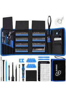 lot 42147 image: STREBITO Screwdriver Sets 142-Piece Electronics Precision Screwdriver with 120 Bits Magnetic Repair Tool Kit for iPhone, MacBook, Computer, Laptop, PC, Tablet, PS4, Xbox, Nintendo, Game Console