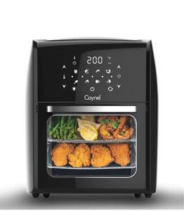 lot 42160 image: Caynel 12.7 Quart Digital Air Fryer with Rotisserie, Dehydrator, Convection Oven, 8 Presets to Air Fry, Roast, Dehydrate, Bake & More, Glass Viewing Window, Accessory Kit and Recipe Book Included, Large Capacity, 1700W