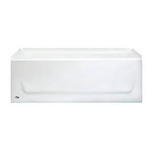 lot 8334 image: Bootz Industries Kona 54 in. Right Drain Rectangular Alcove Soaking Bathtub in White