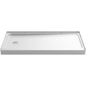 lot 8344 image: Sterling 72181110 Ensemble 60 Shower Receptor - White