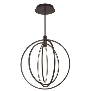 lot 8347 image: ET2 E24048-BZ Concentric LED Bronze Pendant Ceiling Light