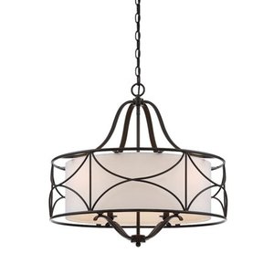 lot 8348 image: Designers Fountain 88684-ORB Avara 4 light Chandelier in Oil Rubbed Bronze