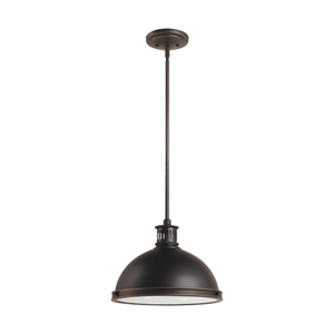lot 8355 image: Sea Gull Lighting 6508693S Pratt Street 13 Wide Integrated Led Pendant