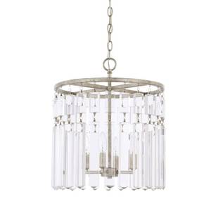 lot 8356 image: Capital Lighting Drake 2-light Antique Silver Flush Mount - Antique Silver