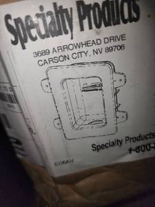 lot 8391 image: PlasticSpecialty Products Aqua -Flo Firestop Icemaker Box White 12 Pex 14 Comp HA Assembled LL