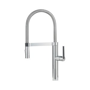 lot 8439 image: Blanco Culina Semi-Pro Kitchen Faucet Satin Nickel