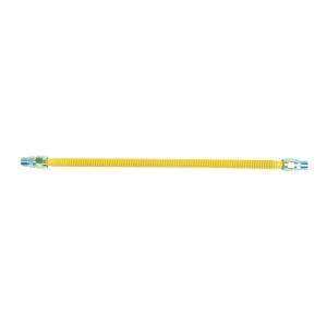 lot 8456 image: BrassCraft CSSC44-24. 5 inch MIP x. 5 inch MIP x 24 inch ProCoat Gas Appliance Connector. 63 inch OD - 150,000 BTU