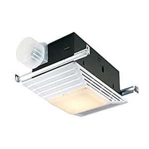 lot 8469 image: Broan-Nutone 657 Ceiling Exhaust Fan and Light for Bathroom and Home, 100-Watts, 4.0 Sones, 70 CFM , White (B001E6DMLI)
