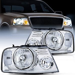 lot 42469 image: Nilight Headlight Assembly for 2004 2005 2006 2007 2008 Ford F150 Pickup 2006 -2008 Lincoln Mark LT, Passenger Driver Side