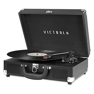 lot 42472 image: Victrola Vintage 3-Speed Bluetooth Portable Suitcase Record Player