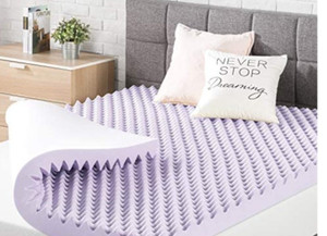 lot 42490 image: Best Price Mattress Egg Crate Memory Foam Bed Topper,Twin XL