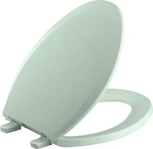 lot 42518 image: Kohler Lustra Q2 Elongated Closed-Front Toilet Seat,Green