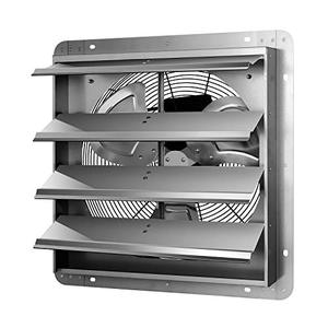 lot 42543 image: iPower 16 Inch Shutter Exhaust Fan Aluminum, 1200 CFM, 1-Pack