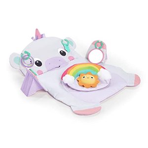 lot 42555 image: Bright Starts Tummy Time Prop and Play Baby Activity Mat, Unicorn