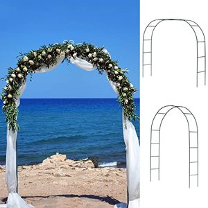 lot 42607 image: LAUREL CANYON Metal Garden Arch, Trellis,Black Green