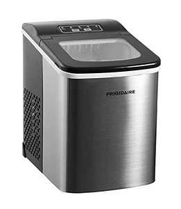 lot 42624 image: Frigidaire Compact Countertop Ice Maker,Silver Stainless