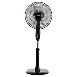 lot 42630 image: Amazon Basics Oscillating Dual Blade Standing Pedestal Fan