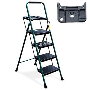 lot 42660 image: HBTower Folding Step Stool,4 Step Ladder