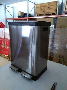 lot 42677 image: iTouchless SoftStep 16 Gallon Kitchen Trash Can