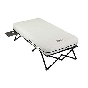 lot 42685 image: Coleman Twin Airbed Folding Cot with 4D Battery Pump, White