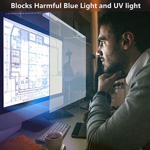 lot 42691 image: Universal Blue Light Blocking Screen Protector Panel, W 15.3 X H 12.6inches