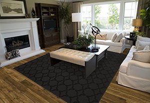 lot 42692 image: Garland Gramercy Rug, 9-Feet x 12-Feet, Black