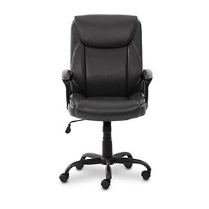 lot 42699 image: Amazon Basics Classic Puresoft Padded Mid-Back Office Computer Chair with Armrest,Black