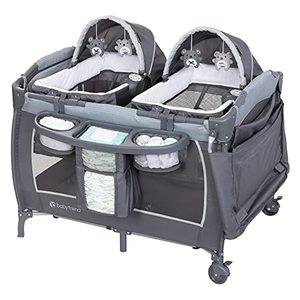 lot 42710 image: Baby Trend Lil Snooze Deluxe III for Twins,Cozy Grey