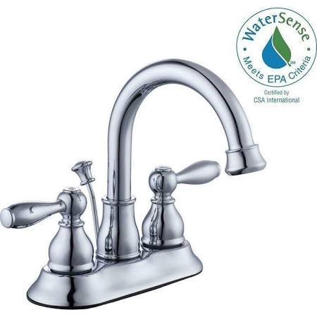 Glacier Bay Mandouri 199876 2 Handle High Arc Bathroom Faucet In