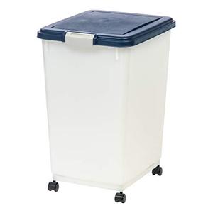 lot 26493 image: IRIS USA 69 quart Airtight Pet Food Container, NavyPearl