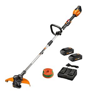lot 26808 image: Worx WG184 40V Power Share 13 Cordless String Trimmer & Wheeled Edger (Batteries & Charger Included)