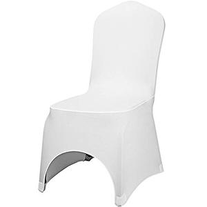 lot 26835 image: VEVOR 100 Pcs White Chair Covers Polyester Spandex Chair Cover Stretch Slipcovers for Wedding Party Dining Banquet Chair Decoration Covers