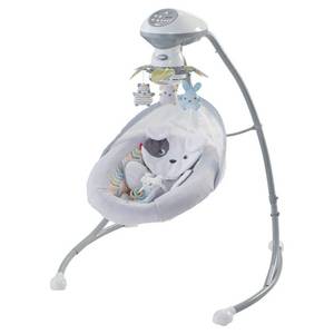 lot 27089 image: Fisher-Price Sweet Snugapuppy Cradle N Swing, Dual Motion Baby Swing