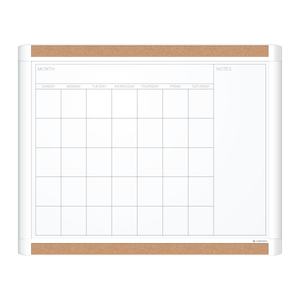 lot 27112 image: U Brands Pinit Magnetic Dry Erase Monthly Calendar Whiteboard 20 x 16 Includes Marker and Magnet 437U