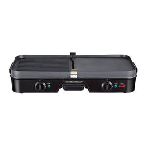 lot 27117 image: Hamilton Beach - 3-in-1 GrillGriddle - Black