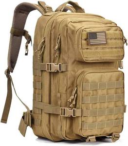 lot 27133 image: REEBOW GEAR Military Tactical Backpack Large Army 3 Day Assault Pack Molle Bag Backpacks  (No flag patch as seen n stock photo)  (SOLD AS IS)