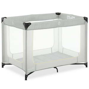lot 28214 image: Dream On Me Zoom Portable Playard In Light Grey - 29 Tall Easy and Quick Setup