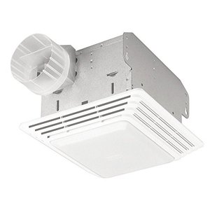 lot 28215 image: BROAN NuTone 678 Ventilation Fan and Light Combo for Bathroom and Home, 100 Watts, 50 CFM