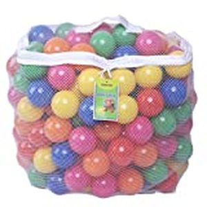 lot 28216 image: Click N Play Pack of 200 Phthalate Free PBA Free Crush Proof Plastic Ball, Pit Balls - 6 Bright Colors in Reusable and Durable Storage Mesh Bag with Zipper