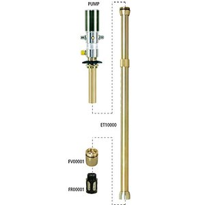 lot 28231 image: Lubeworks Oil Transfer Pump Extension Tube 30 inch Shaft 42mm  1-58 Inch Diameter Heavy Duty Air Operated Pneumatic Oil Pumps for Motor, Synthetic Hydraulic, Gear Oil, Transmission, Anti-Freeze