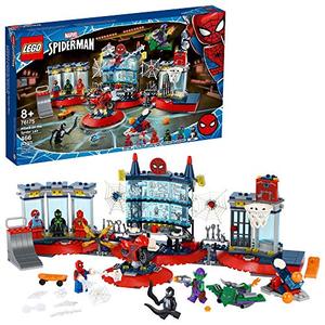 lot 28238 image: LEGO Marvel Spider-Man Attack on The Spider Lair 76175 Cool Building Toy, Featuring The Spider-Man Headquarters Includes Spider-Man, Green Goblin and Venom Minifigures, New 2021 (466 Pieces)   (Retails $69)
