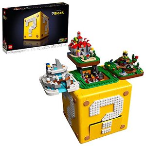 lot 28240 image: LEGO Super Mario 64 Question Mark Block 71395 Building Kit Collectible Gift for Display and Interactive Play with The Mario Figure from The 71360 Starter Course (Sold Separately) (2,064 Pcs)   (Retails $169)