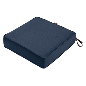 lot 28277 image: Classic Accessories Montlake FadeSafe Water-Resistant Patio Lounge ChairLoveseat Cushion 23 x 23 x 5 inch Heather Indigo