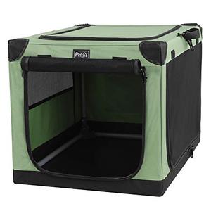 lot 28726 image: Petsfit 42 in Travel Soft Crate, Indoor and Outdoor Kennel for Large Dog Green