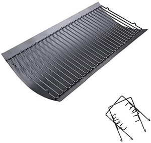 lot 28736 image: Uniflasy 27 Ash PanDrip Pan for Chargriller 1224, 1324, 2121, 222, 2727, 2828, 2929 Charcoal Grills, Charbroil 17302056, Replacement Part with 2 Fire Grate Hangers